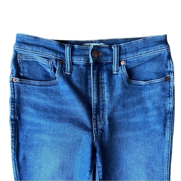 Madewell Women’s 10” High Rise Skinny Jeans Medium Blue Wash EUC, Size 28 - Picture 3 of 10